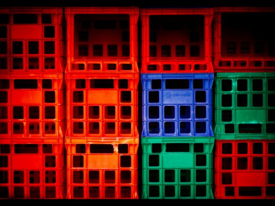 Organize Garage Space Using Milk Crates